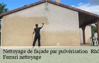 Nettoyage de façade par pulvérisation 69 Rhône Ferrari nettoyage
