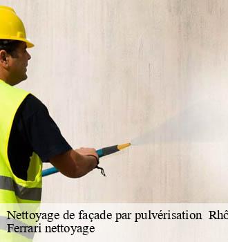 Nettoyage de façade par pulvérisation 69 Rhône Ferrari nettoyage