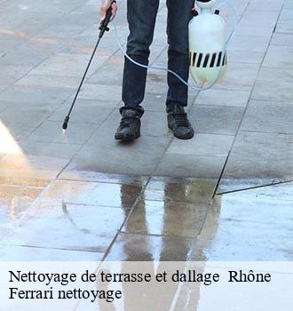 Nettoyage de terrasse et dallage 69 Rhône Ferrari nettoyage
