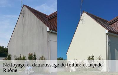 Nettoyage et démoussage de toiture et façade 69 Rhône  Johnny Nettoyage 