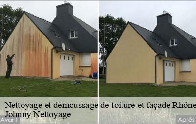 Nettoyage et démoussage de toiture et façade 69 Rhône  Johnny Nettoyage 