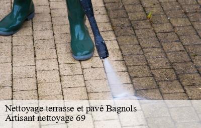 Nettoyage terrasse et pavé  bagnols-69620 Artisant nettoyage 69