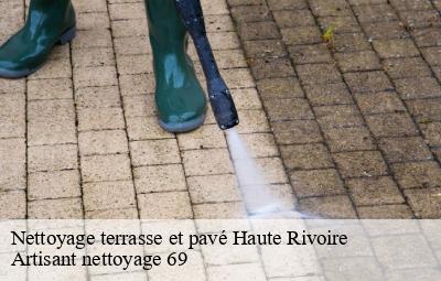 Nettoyage terrasse et pavé  haute-rivoire-69610 Artisant nettoyage 69