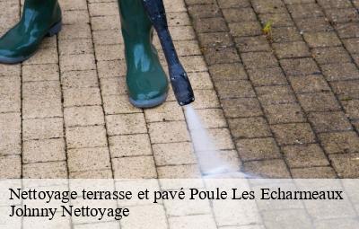 Nettoyage terrasse et pavé  poule-les-echarmeaux-69870 Johnny Nettoyage 