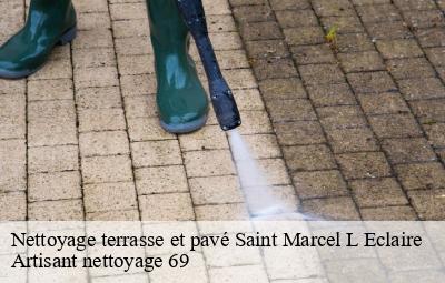 Nettoyage terrasse et pavé  saint-marcel-l-eclaire-69170 Artisant nettoyage 69