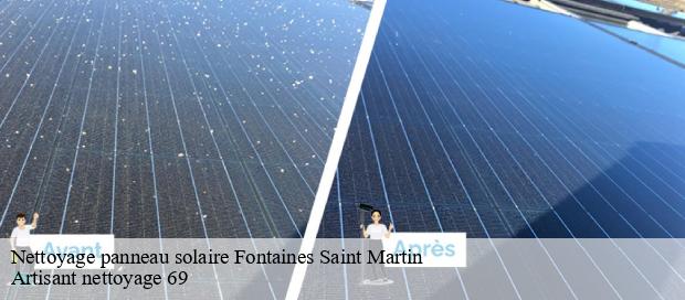 Nettoyage panneau solaire  fontaines-saint-martin-69270 Artisant nettoyage 69