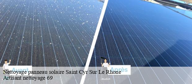 Nettoyage panneau solaire  saint-cyr-sur-le-rhone-69560 Artisant nettoyage 69