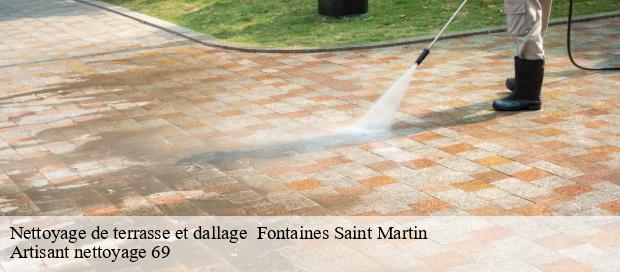 Nettoyage de terrasse et dallage   fontaines-saint-martin-69270 Artisant nettoyage 69