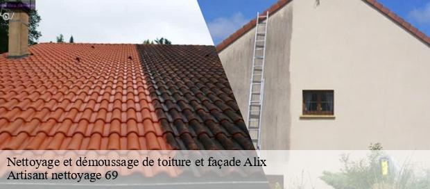 Nettoyage et démoussage de toiture et façade  alix-69380 Artisant nettoyage 69