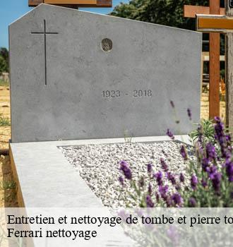 Entretien et nettoyage de tombe et pierre tombale 69 Rhône Ferrari nettoyage
