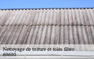 Nettoyage de toiture et toles fibro  brullioles-69690 Johnny Nettoyage 